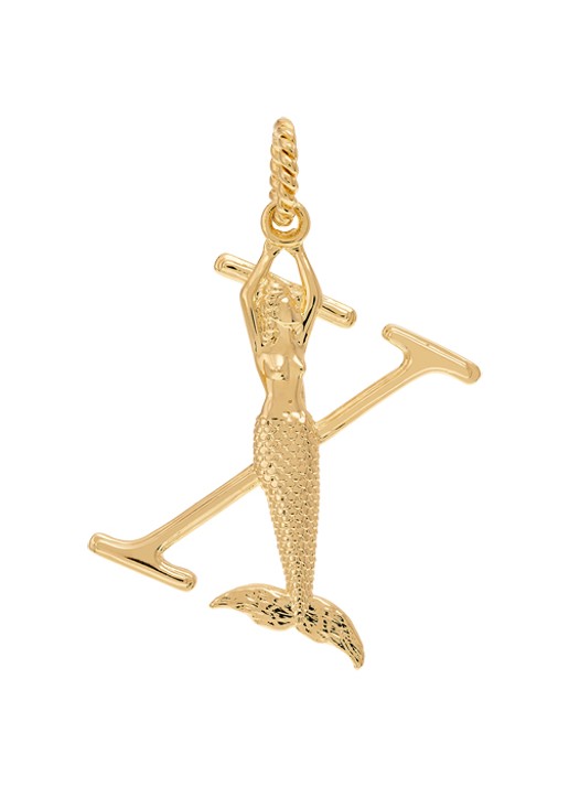Anna + Nina Initial muse hanger X verguld