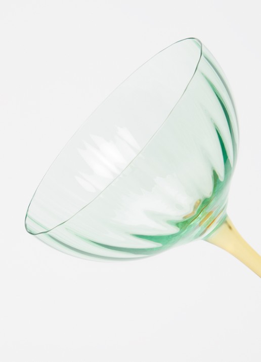 Anna + Nina Jazzy Arancia Optic champange glas  - detail 2 blauw