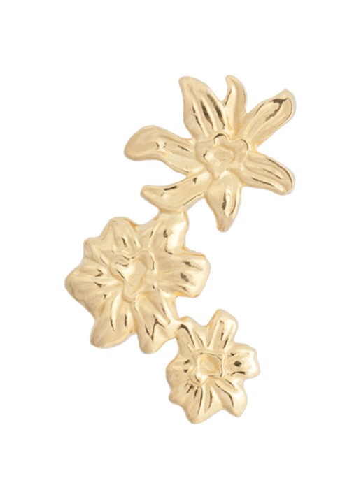 Anna + Nina La Perla ring verguld - voorkant 3 goud
