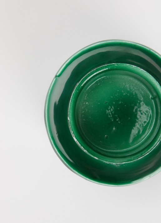 Anna + Nina Laurel Shell waxinelichthouder 6 cm - detail 2 groen