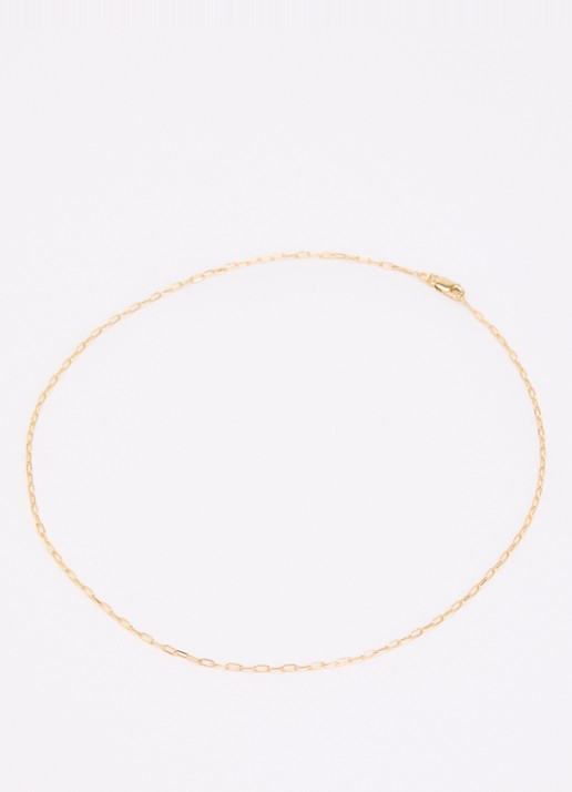 Anna + Nina Link ketting verguld - detail 4 goud
