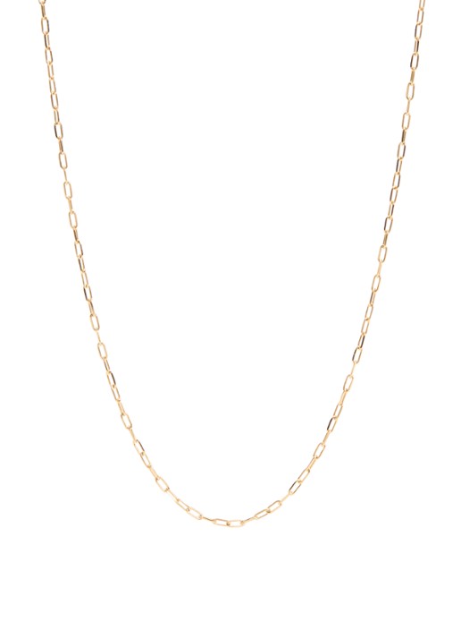 Anna + Nina Link ketting verguld - voorkant 3 goud