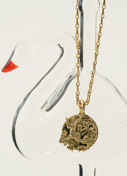 Anna + Nina Memorable friendship hanger verguld  - detail goud