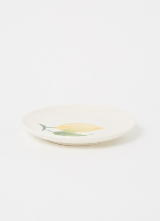 Anna + Nina Sicilian Lemon gebaksbordje 15 cm - voorkant 3 geel
