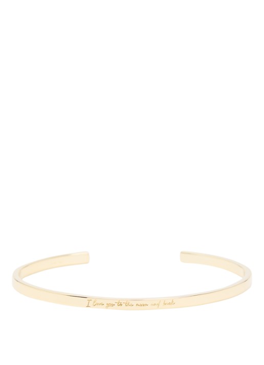 Anna + Nina To The Moon And Back bangle verguld