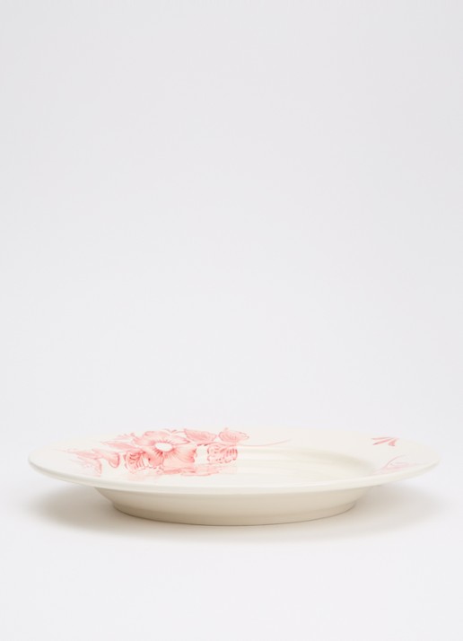 Anna + Nina Whimsical dinerbord 26 cm - voorkant 3 roze