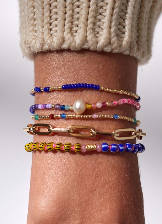 ANNI LU Capri kralenarmband - voorkant 2 multicolor