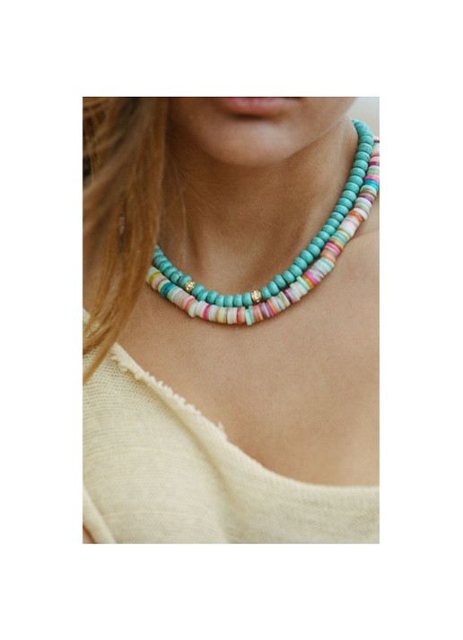 ANNI LU Holiday ketting verguld - detail 2 multicolor