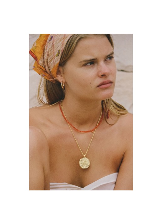 ANNI LU Sunny Side Up ketting verguld  - detail 3 goud