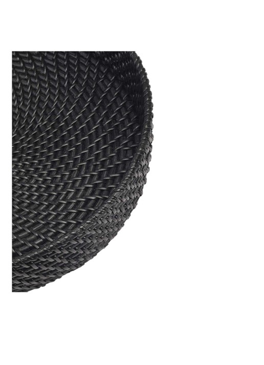 Aquanova Cino mand van rotan 30 cm - voorkant 2 zwart