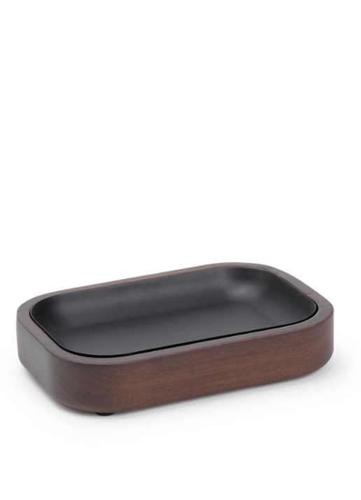 Aquanova Ebony zeepbakje 12 x 4 cm