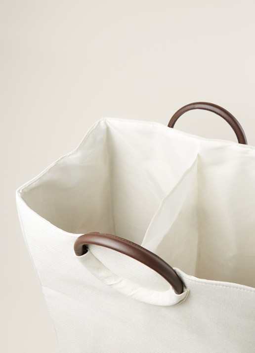 Aquanova Jada wasmand 48 cm - detail 3 ivoor