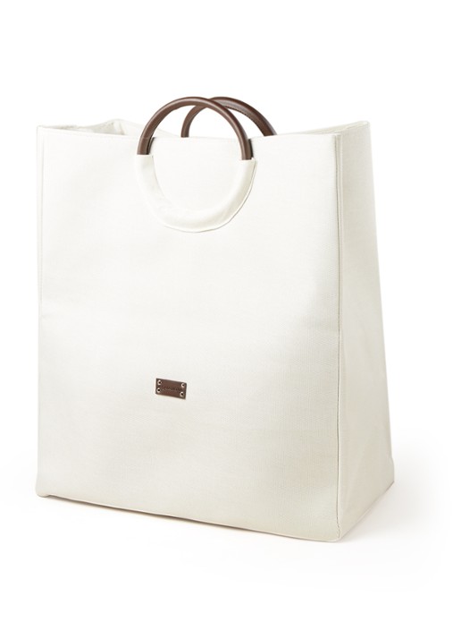 Aquanova Jada wasmand 48 cm - voorkant ivoor