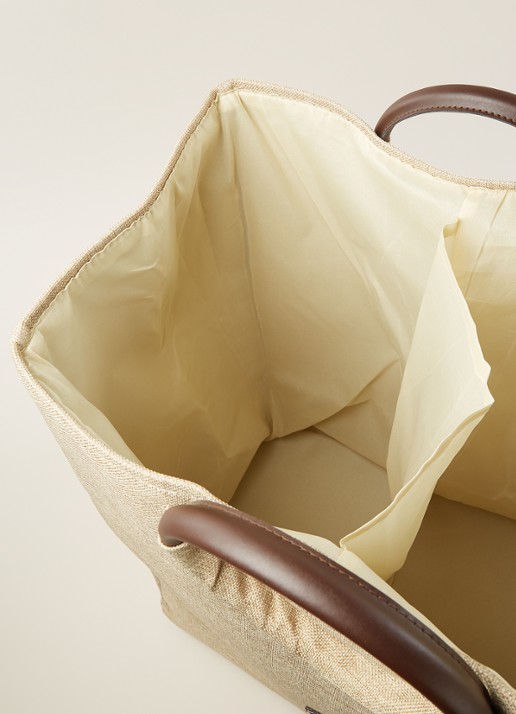 Aquanova Jada wasmand 48 cm - detail 3 donkerbeige