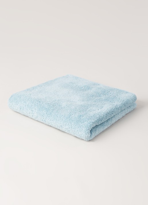 Aquanova London badhanddoek - 600 gr/m2 - 55 x 100 cm - voorkant 3 lichtblauw