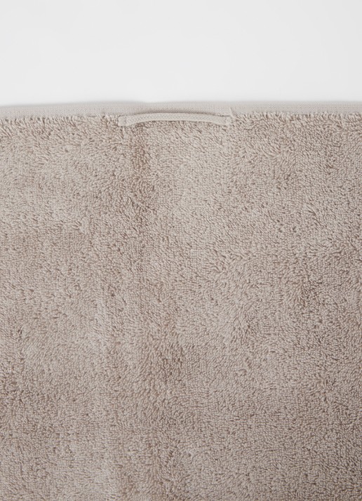 Aquanova London badhanddoek van Egyptisch katoen - 600 gr/m2 - 55 x 100 cm - detail beige