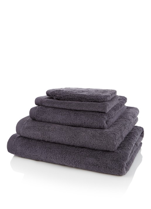 Aquanova London badlaken - 600 gr/m2 - 100 x 150 cm - voorkant antraciet