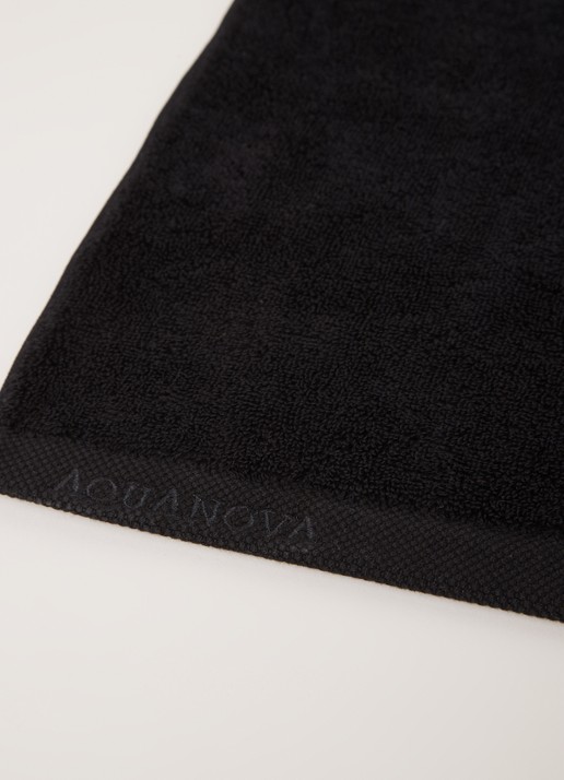 Aquanova London badlaken - 600 gr/m2 - 100 x 150 cm - detail 3 zwart
