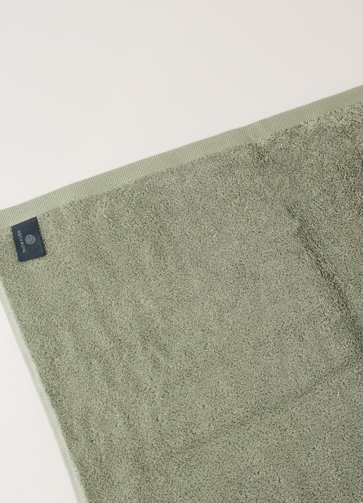 Aquanova London badlaken - 600 gr/m2 - 100 x 150 cm - detail 3 mosgroen