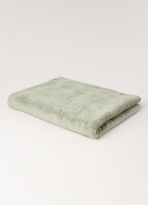 Aquanova London badlaken - 600 gr/m2 - 100 x 150 cm - voorkant 2 mosgroen