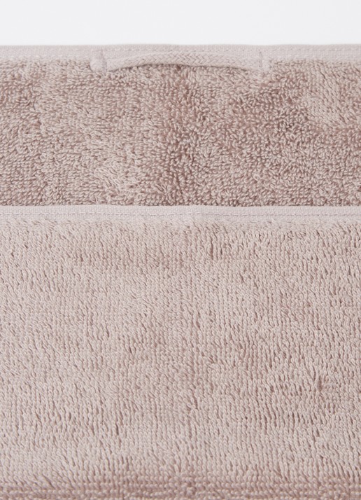 Aquanova London badlaken - 600 gr/m² - 70 x 130 cm - detail 3 zand