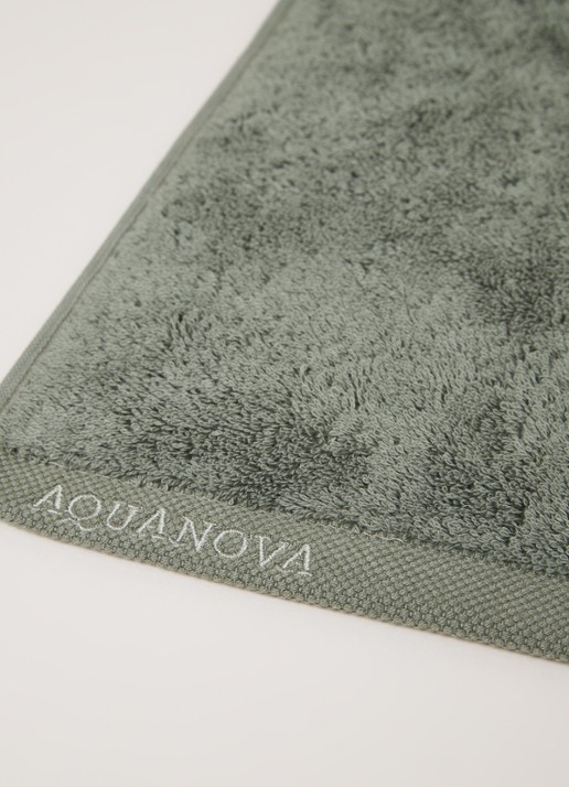 Aquanova London badlaken 70 cm x 130 cm - detail legergroen