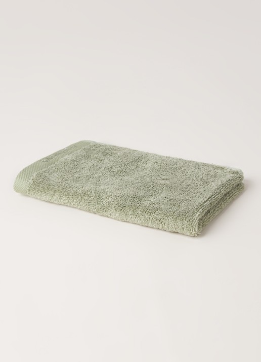 Aquanova London gastendoek 30 cm x 50 cm - voorkant 3 mosgroen