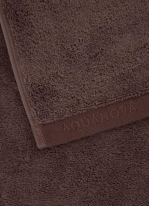 Aquanova London gastendoek - 600 gr/m2 - 30 x 50 cm - detail bruin