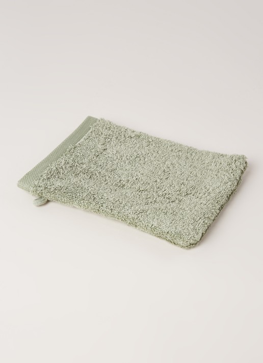 Aquanova London washand 16 x 22 cm - voorkant 2 mosgroen