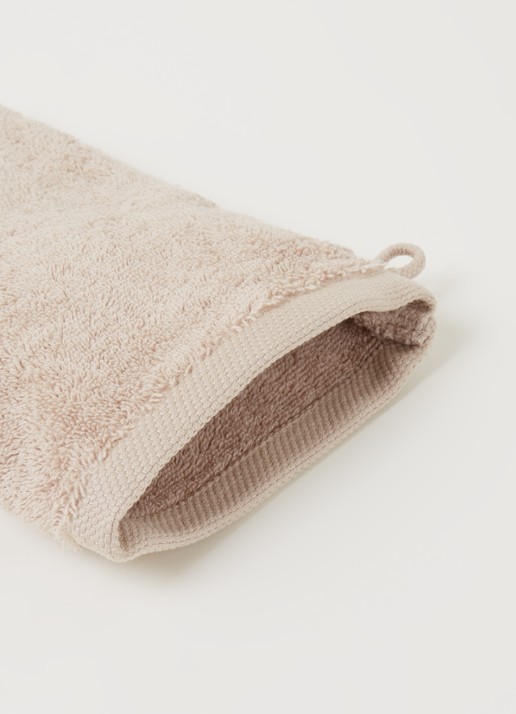 Aquanova London washand - 600 gr/m² - 16 x 22 cm - detail 3 donkerbeige