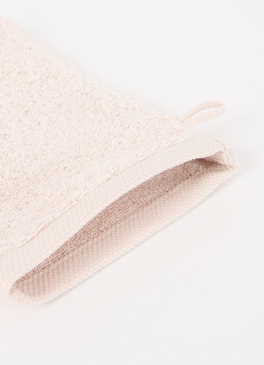 Aquanova London washand - 600 gr/m² - 16 x 22 cm - detail beige