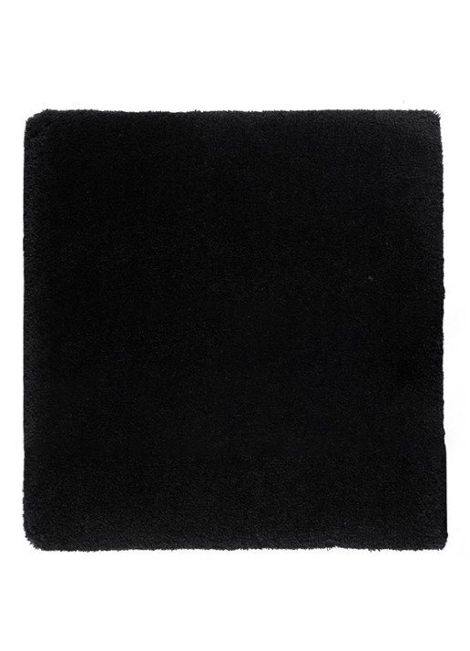 Aquanova Mauro badmat 60 x 60 cm - voorkant zwart