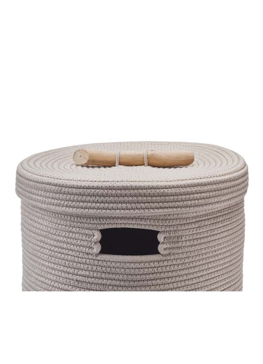 Aquanova Otis wasmand 55 cm - detail 2 lichtgrijs