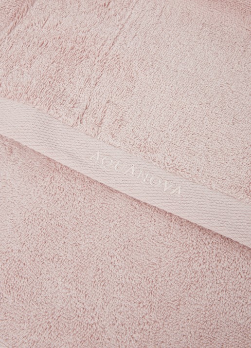 Aquanova Rio handdoek set van 4 - 500 gr/m2 - detail 2 lichtroze