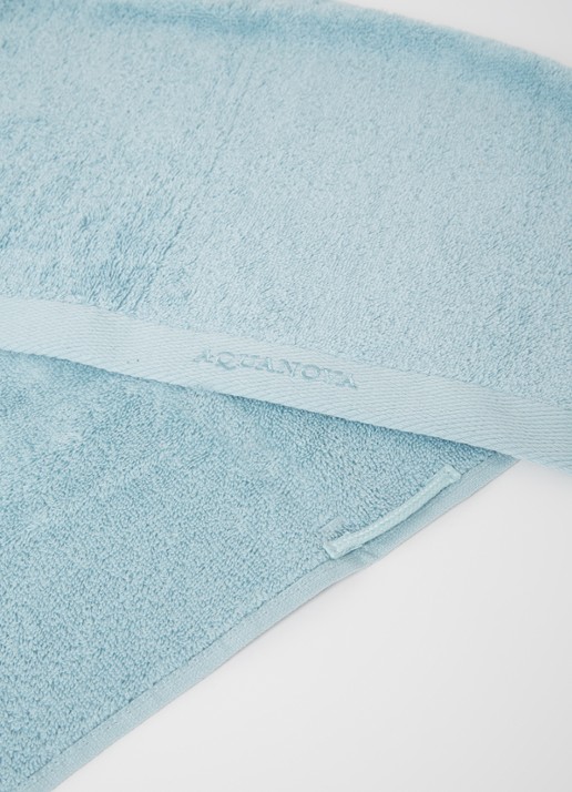 Aquanova Rio handdoek set van 4 - 500 gr/m2 - detail zeegroen