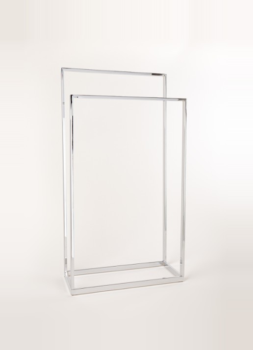 Aquanova Yuri handdoekenrek 89 cm - voorkant 2 zilver