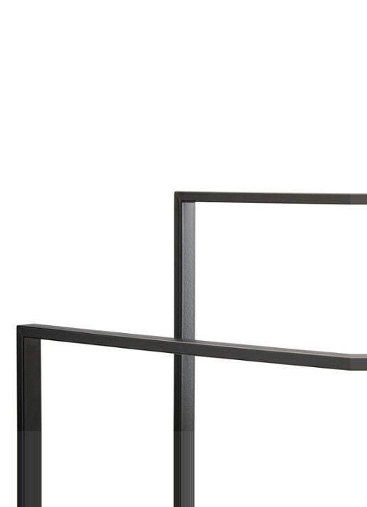 Aquanova Yuri handdoekenrek 89 cm - voorkant 2 zwart