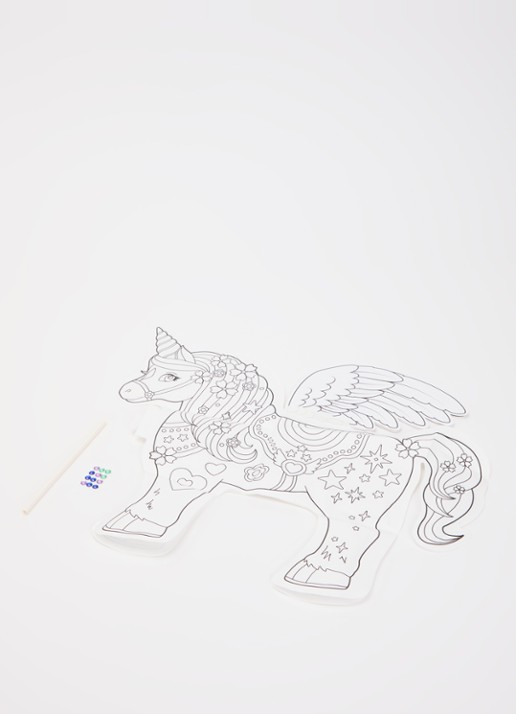 Ara Creative Giant Unicorn opblaasbare kleurplaat  - voorkant 2 multicolor