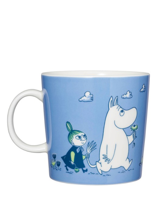 Arabia Moomin ABC D beker 40 cl - voorkant 2 blauw