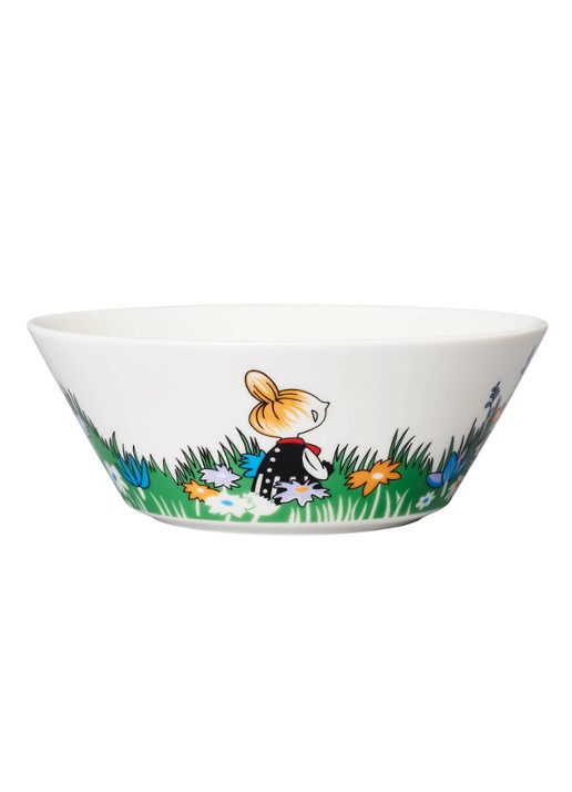 Arabia Moomin Little My and Meadow kom 15 cm - voorkant 2 wit
