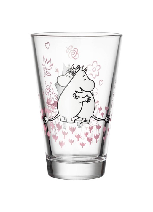 Arabia Moomin Love drinkglas 30 cl set van 2 - detail 5 transparant