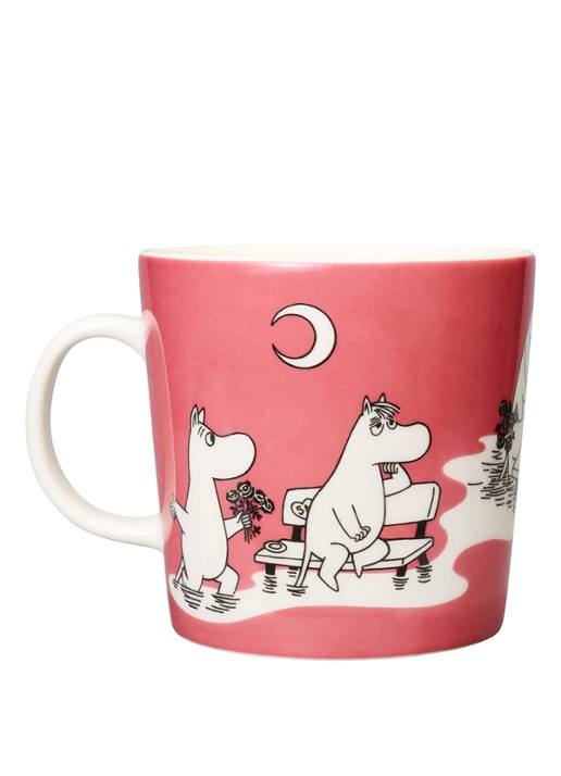 Arabia Moomin mok 40 cl - voorkant 2 roze