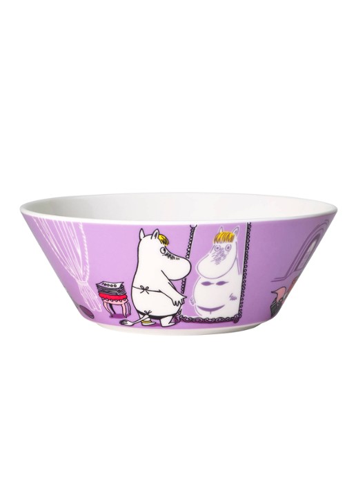 Arabia Moomin Snorkmaiden kom 15 cm - achterkant 3 lila