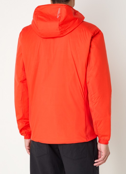 Arc'teryx Atom gewatteerd jack met capuchon en ritszakken - achterkant rood