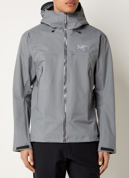 Arc'teryx Beta Gore-Tex jack met capuchon en ritszakken - detail 3 grijs