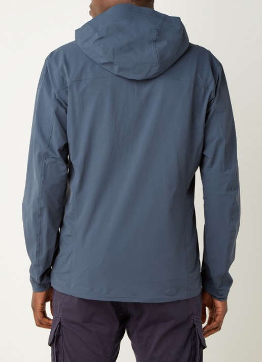 Arc'teryx Gamma softshell jack met capuchon en ritszakken - achterkant 3 donkerblauw