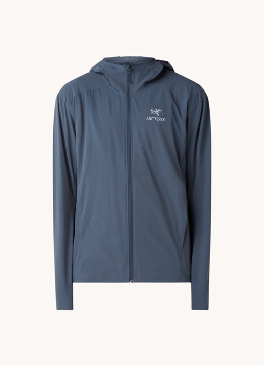 Arc'teryx Gamma softshell jack met capuchon en ritszakken - voorkant donkerblauw