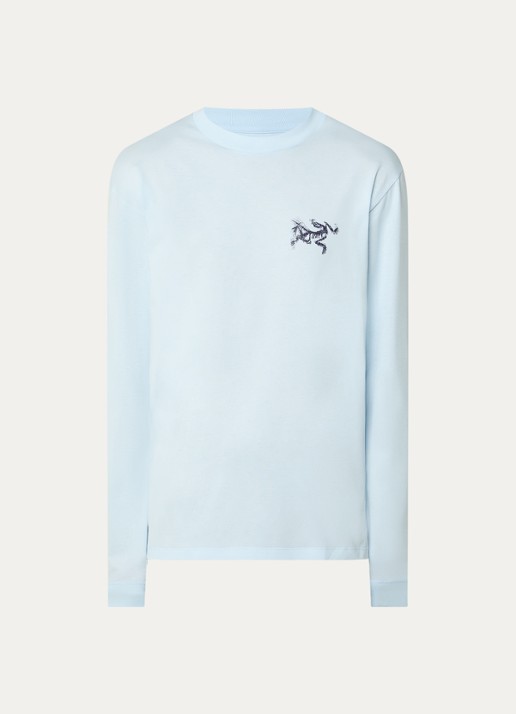 Arc'teryx Kragg longsleeve met logo- en backprint - voorkant 3 lichtblauw