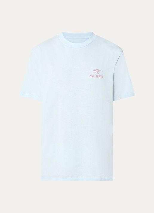 Arc'teryx Kragg T-shirt met logo- en backprint - voorkant 2 lichtblauw