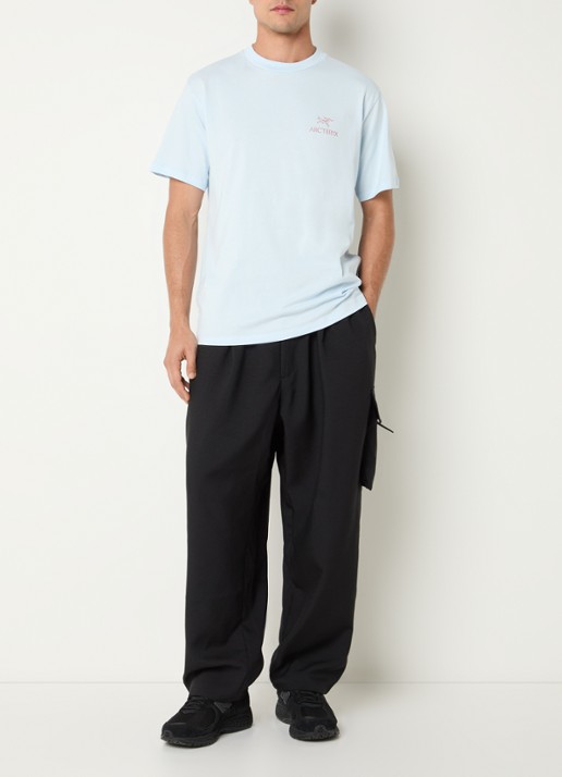 Arc'teryx Kragg T-shirt met logo- en backprint - voorkant 3 lichtblauw